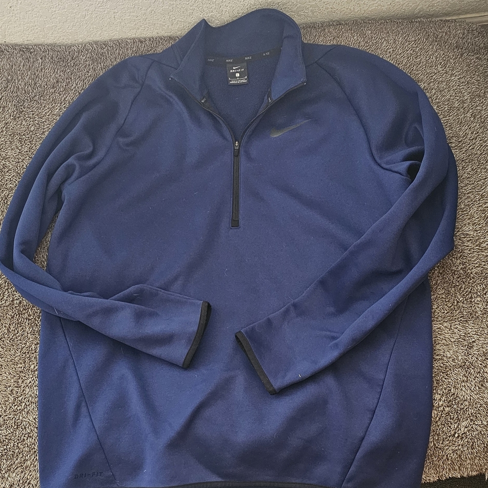 Nike Blue Quarter-Zip Pullover